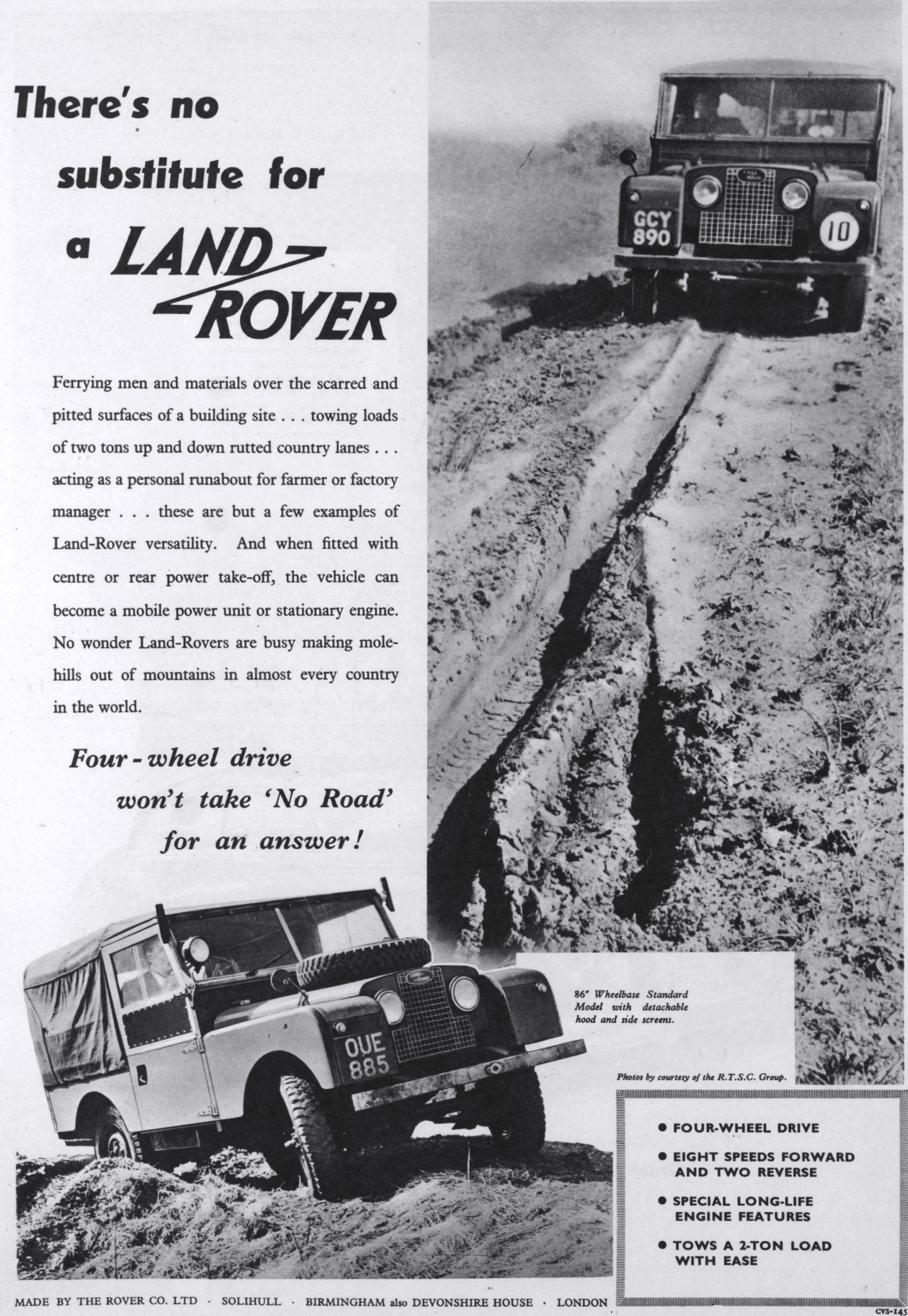 Land Rover 1955 Color Chart Land Rover