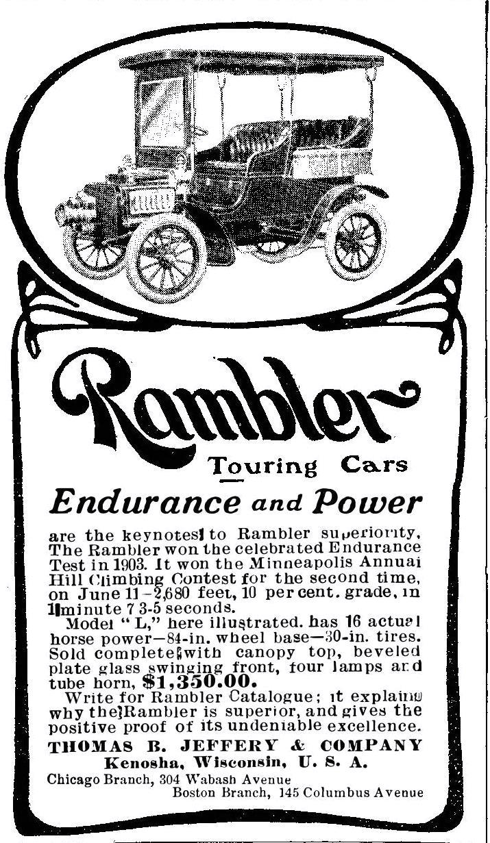 1904 Rambler Engine Rambler