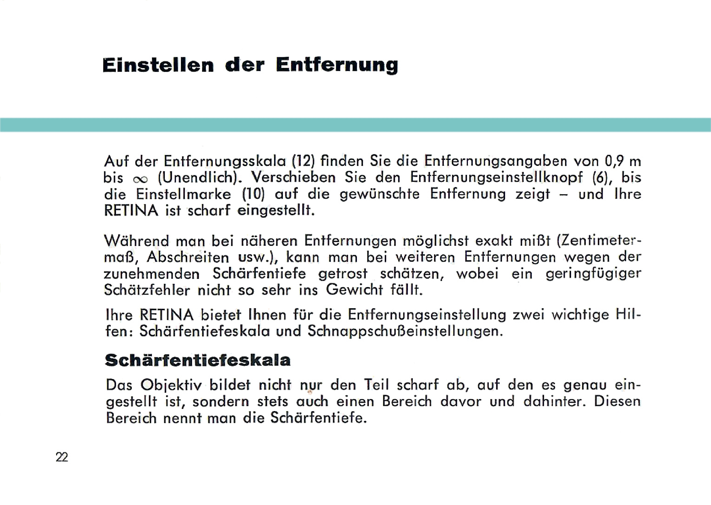 Kodak Retina IB (Type 019) Anleitung 1957 DE